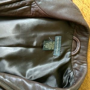 Banana republic leather bomber jacket